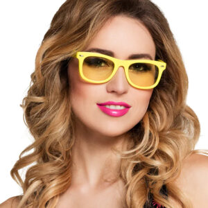 Spaß Partybrille für Erwachsene gelb