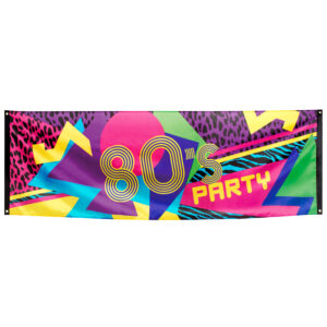 80er-Partybanner 74x220cm