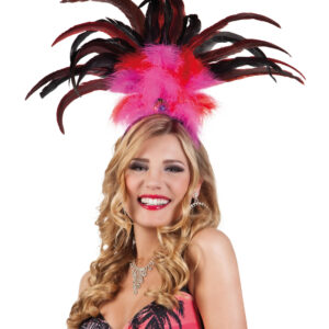 Brasilien-Kopfschmuck für Damen pink