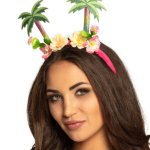 Hawaii Haarband Tiara Palmen bunt
