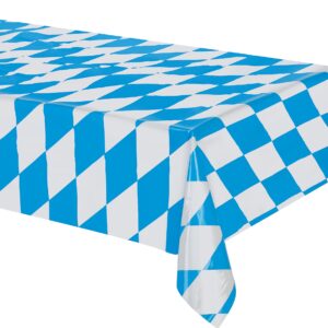Bayrische Tischdecke aus Kunststoff blau-weiss