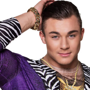 Armkette Gangster Armband für Erwachsene gold