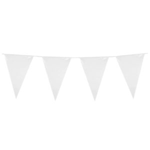 Wimpel-Girlande Party-Deko weiss 10m