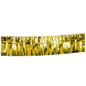 Party Zubehör Fransen Girlande gold 6m