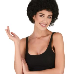 Clown Afro-Perücke für Erwachsene schwarz