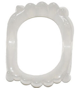 Vampirgebiss für Kinder nachtleuchtend weiss Halloween