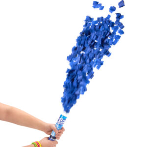 Kurze Fetzen Konfettikanone Party Bombe blau