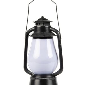 Halloween-Lampe Geist mit Sound schwarz 30cm