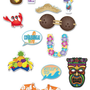 Hawaii-Set für Fotos 12-teilig bunt