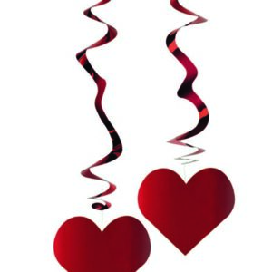 5 Feuerfeste metallische Herzanhänger