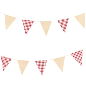 Retro-Fähnchen-Girlande Karo 2 m