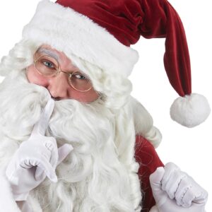 Weihnachtsmann Mütze Zipfelmütze rot-weiss