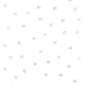 Tischkonfetti 40 Jahre Party-Deko silber 10g