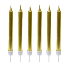 Party Zubehör Geburtstagskerzen 10 Stück gold