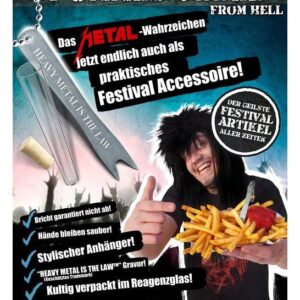 Evil Pommesgabel from Hell Metal Festival Besteck silber 8x1cm