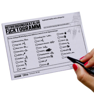 Sexwünsche Quittungsblock weiss-schwarz 15x10