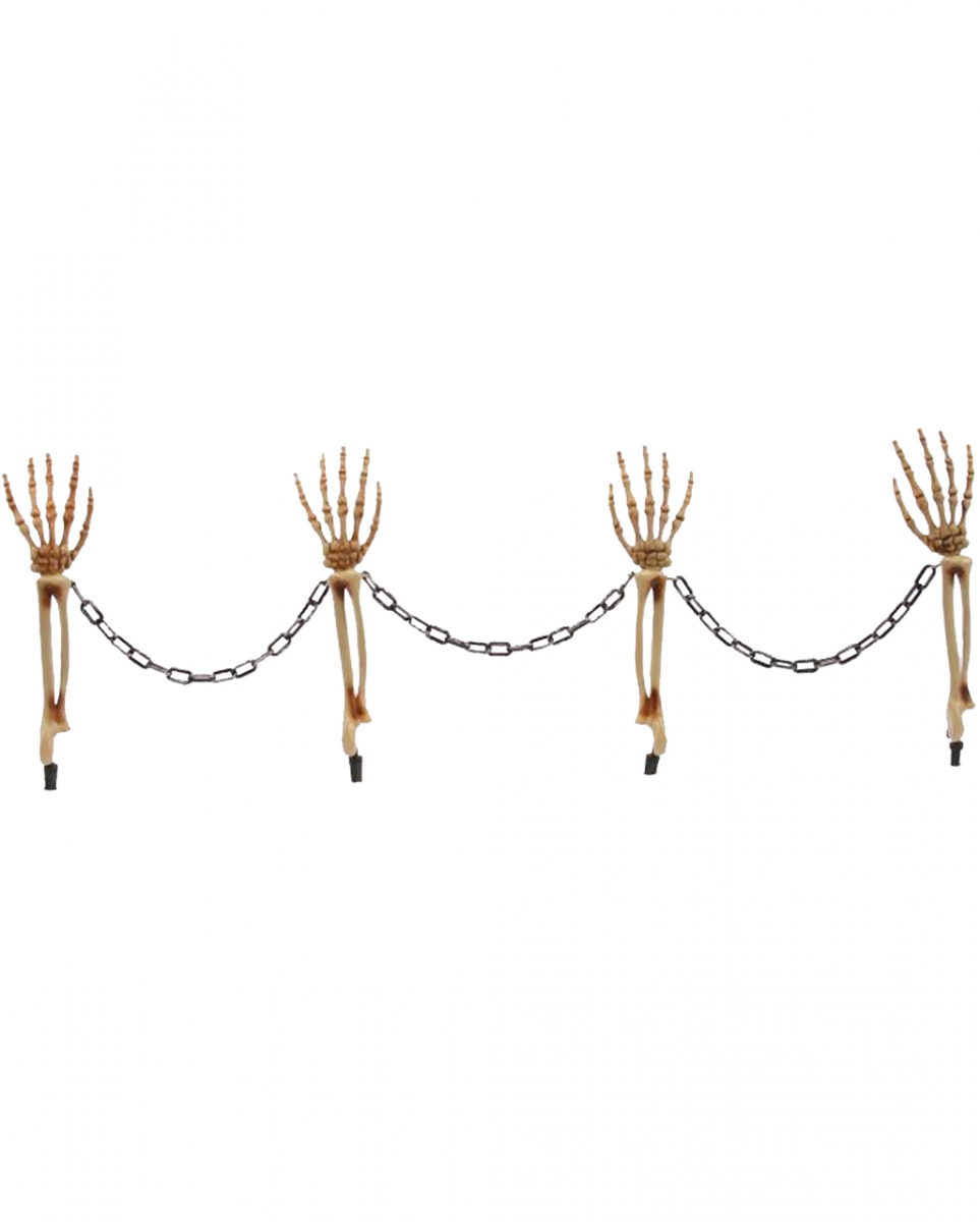 Skeletthand Gartenstecker Zaun