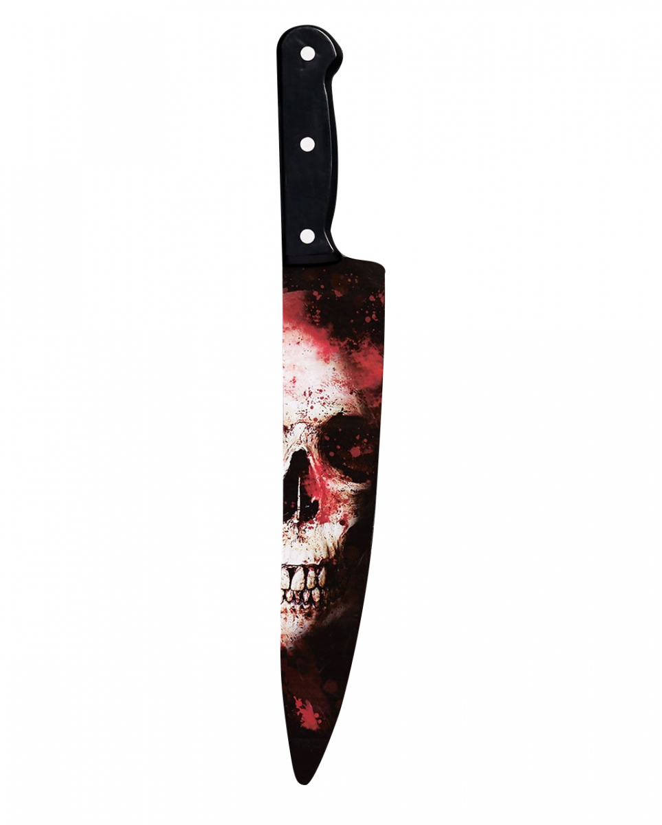 Blutiges Totenkopf Chef Messer