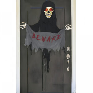 Halloween Reaper Figur mit Bewegung als Türdekoration 135cm