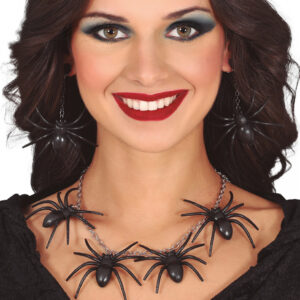 Spinnen Halskette & Ohrringe Set