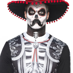 Make-up-Set Tag der Toten für Herren 8-teilig bunt