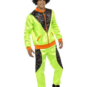 Retro Jogging Herrenkostüm grün