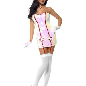 Heiße Krankenschwester Kostüm weiss