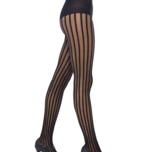 Strumpfhose Streifen schwarz