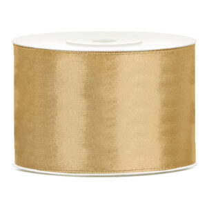 Satinband - 5 cm x 25 m - Gold