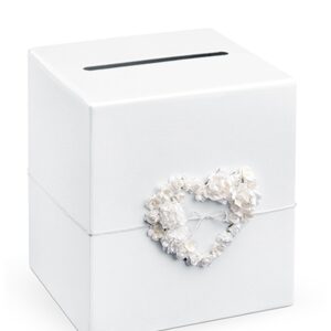 Hochzeits-Urne mit Herz weiss 23