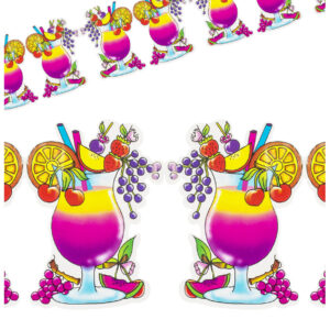 Girlande Cocktail Hawaii Party-Deko bunt 3m