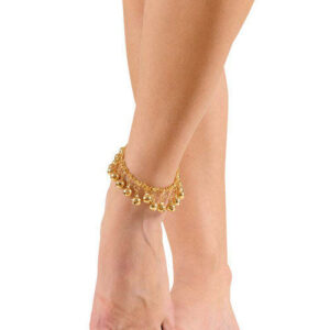 Orient Bauchtänzerin Fußkettchen gold