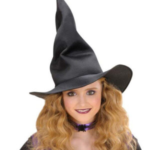 Formbarer Hexen-Hut für Kinder schwarz