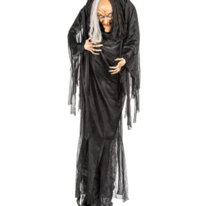 Hexe Riesen-Halloween-Hängedeko schwarz-weiss 140cm