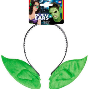 Koboldohren Haarreif Kostümzubehör grün-schwarz