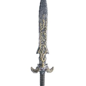 Mystisches Schwert grau-gold 86cm