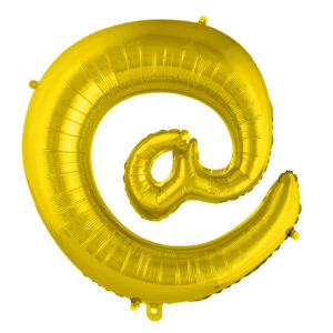 Riesiger Schriftzeichen-Ballon @ gold 70cm