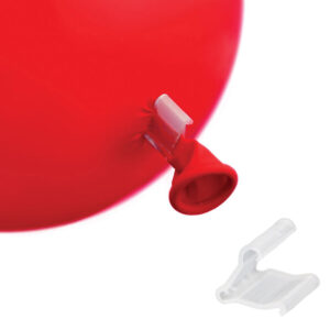 Luftballon-Verschlüsse Ballon-Zubehör 50 Stück transparent