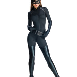 The Dark Knight Rises Catwoman-Damenkostüm Lizenzware schwarz