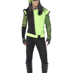 Punk Elf Halloween Kostüm schwarz-grün