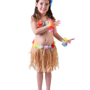 Hula-Tänzerin Hawaiikostüm für Mädchen bunt