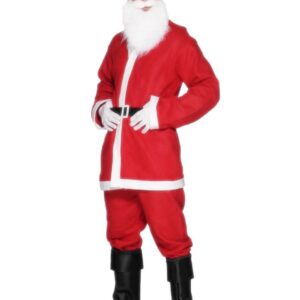 Weihnachtsmann Kostüm weiss-rot