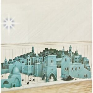 Wand Deko Stern von Betlehem bunt 85x165cm