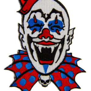 Kreepsville Gothic Aufnäher Horrorclown blau-weiss-rot