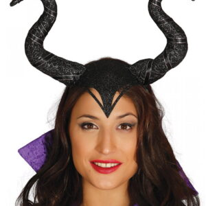 Maleficant Haarreif mit Hörnern