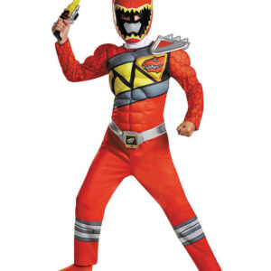 Power Ranger Red Ranger Dino Charge Muskelkostüm M