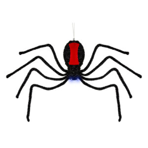 Sich Abseilende Schwarze Witwe Halloween Animatronic 58cm