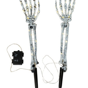 Skelett Arm Gartenstecker mit LED