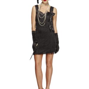 20er Jahre Damenkostüm schwarz