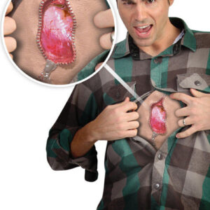 Digital Dudz iWound Reissverschluss Latex-Applikation Halloween rot